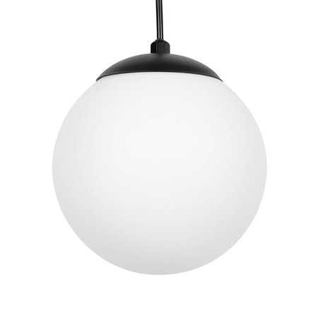 Lampa wisząca z trzema białymi matowymi kloszami K-4746 z serii CAMINA