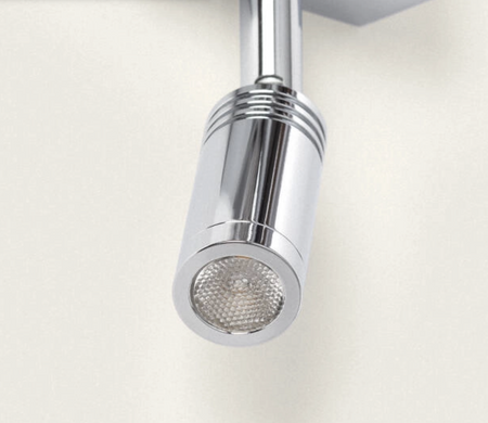 Kinkiet Ścienny z Oświetleniem do Czytania 2,5W Metalowy Silver-Teylo Conne czarny