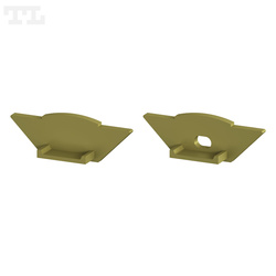 Komplet zaślepek bocznych GOLD P7-1 (1 szt. z otworem, 1 szt bez otworu) (nr kat 770792)