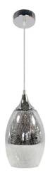 Lampa wisząca szklana regulowana srebrna E27 60W Celia Candellux 31-51561