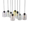Szklana lampa wisząca MOLLY 8xE27 multikolor