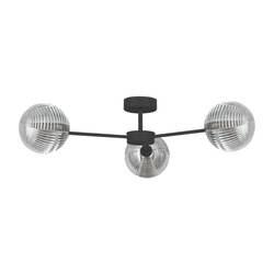 Lampa sufitowa z trzema kloszami do salonu K-5716 z serii GRETA