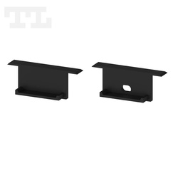 Komplet zaślepek bocznych czarnych P14-2 do osłonki C15 (1 szt. z otworem, 1 szt bez otworu) (nr kat 7714203)