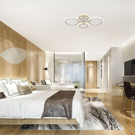 Oprawa Sufitowa V-TAC 51W LED Ściemnialna Biała Pilot VT-7717 3000K-4000K-6000K 3900lm