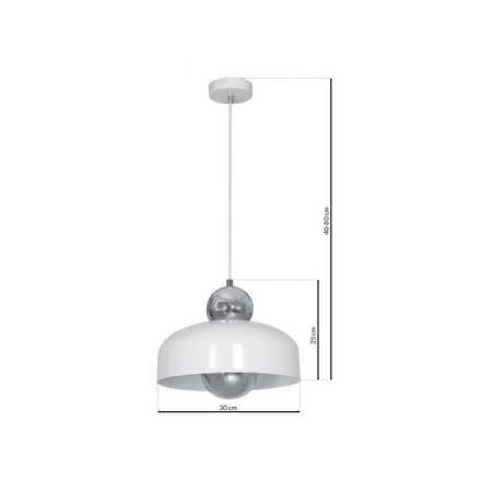 Lampa Wisząca HARALD WHITE 1xE27 biała