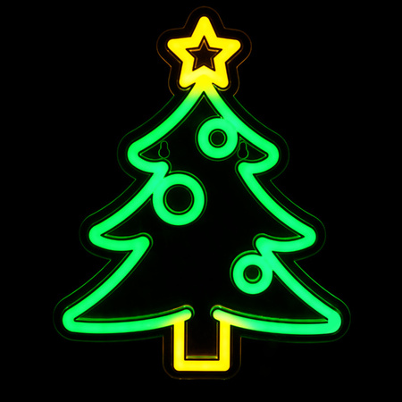 Dekoracja świetlna  świąteczna Neon LED choinka 22,5 x 28cm