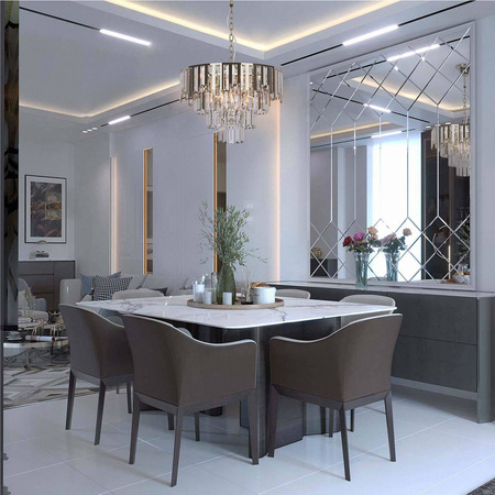 Żyrandol K-8174 z serii CAMERON GOLD