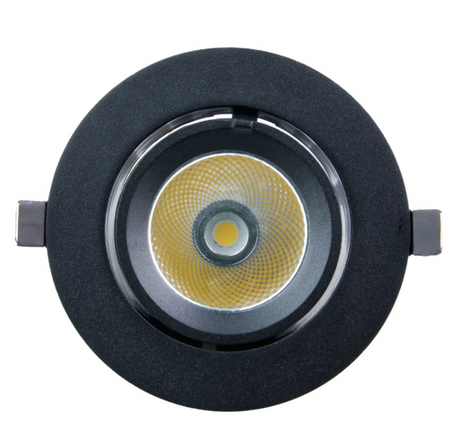 Oprawa podtynkowa regulowana Led 20W 4000K reflektor do podświetlania witryn czarny