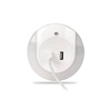 Lampka nocna wtykowa LED 0.4W 15lm z czujnikiem zmierzchu i gniazdem 2xUSB