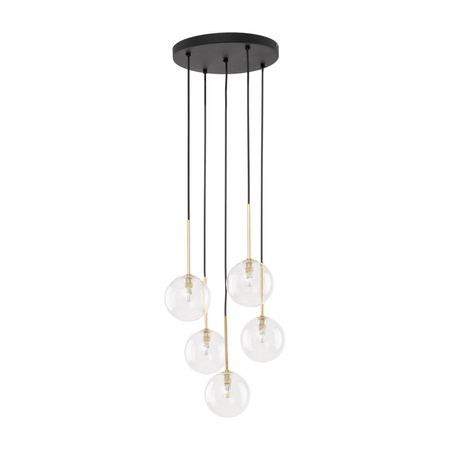 Lampa wisząca NILOS Black/Gold 5xG9