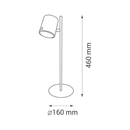 Lampka biurkowa LED 6,5W ZOE biała 4000K