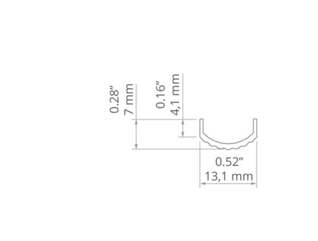 Osłona do profilu KA-11R półokrągła Kluś mleczna 2m