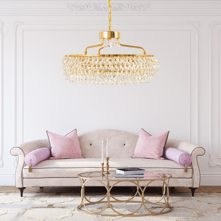 Lampa kryształowa luksusowa żyrandol Luxury Gold WSC030