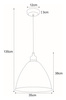 Lampa wisząca K-8005A-1 WH z serii WATSO WHITE