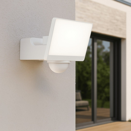 Naświetlacz LED 30W 2000lm 4000K Biały Premium PIR
