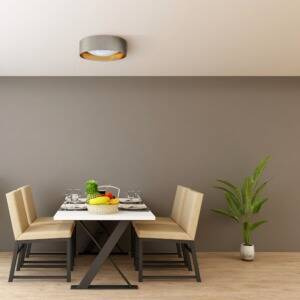 Plafon LED TULUZA taupe-złoty 18W 4000K