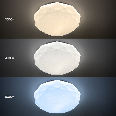 Plafon HEX 72W LED Ø500 + pilot