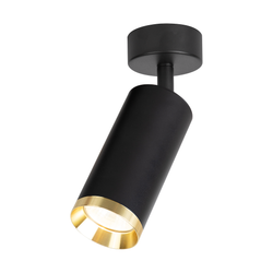 Oprawa Mica Spot Czarny + Złoty 1xGU10