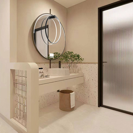 Kinkiet Mirror czarny LED CCT