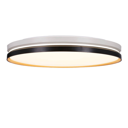 Montana Lampa sufitowa plafon czarny+biały+złoty 24W led 40cm 