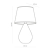 Lampka nocna LACRIMA Black/Gold 1xE27