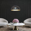 Lampa wisząca LISA BLACK 1xE27 40cm