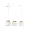 Lampa wisząca Duo White Juta 3xE27