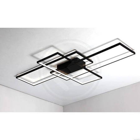 Plafon lampa LED Galaxis Hydra 126W 90x50x8 cm czarny