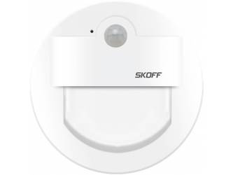 Oprawa schodowa z czujnikiem ruchu i zmierzchu Rueda LED PIR 120 Skoff 2,4W 230V AC biały mat b. niebieska