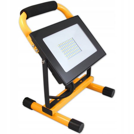 Lampa naświetlacz 30W Led halogen przenośny z rączką 5500K