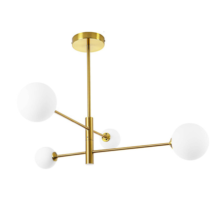 Dorado 4 lampa sufitowa LP-002/4P biało złota