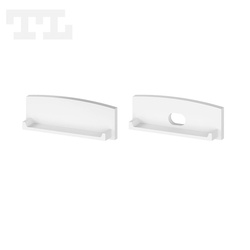 Komplet zaślepek bocznych białych P13-1 (1 szt. z otworem, 1 szt bez otworu) (nr kat 7713102)