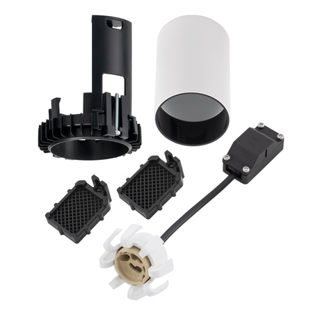 Lampa punktowa podtynkowa MONO SLIDE TRIMLESS GU10 biało czarna Nowodvorski 10803