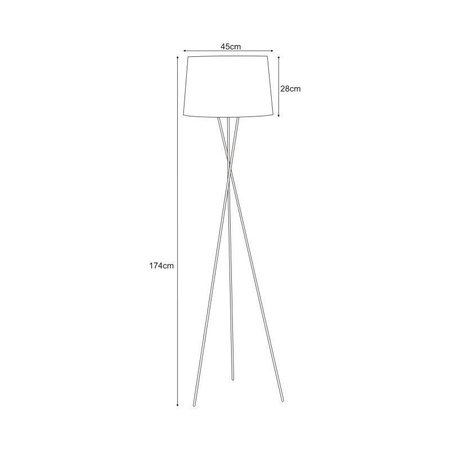 Lampa podłogowa K-4373 z serii REMI GRAY