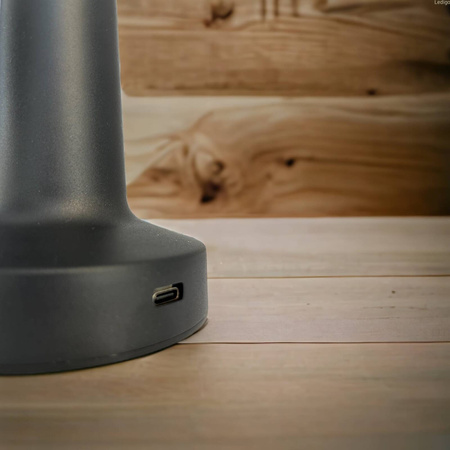 Lampka stołowa dotykowa LED czarna IP20