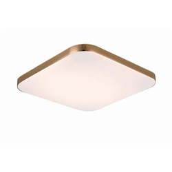 Babilon plafon kwadratowy 24W 38x38 cm 4000K złoty