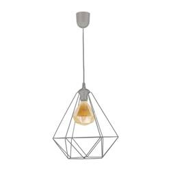 Lampa wisząca metalowa ALAMBRE GREY 1xE27 LED 4W