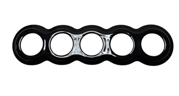 Ramka ceramiczna pięciokrotna bałwanek czarna