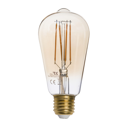ŻARÓWKA E27 AMBER ST58 STOŻEK