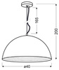 Lampa sufitowa wisząca candellux amalfi 31-26392 e27 miedziany