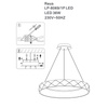 Light prestige Reus LED wisząca złota LP-8069/1P LED GD