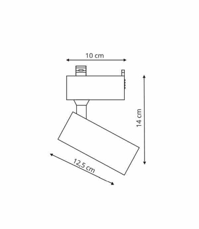 Rocca SET 1F szynoprzewód biały 3000K LP-1019 set WH