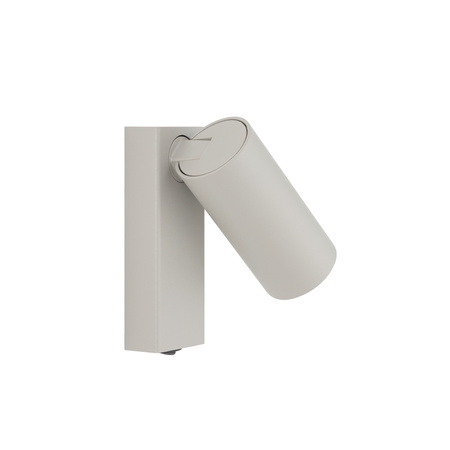 Nowodvorski Kinkiet FOURTY z włącznikiem mini GU10 wys.17cm szer.10cm | Silk gray 11765