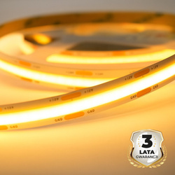 Taśma Led COB 5W/460lm/320/m  3000K IP20 12V 1m