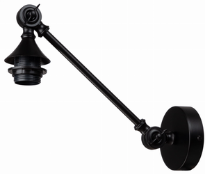 Ramię regulowane uchwyt do kinkietu E27  stelaż czarny