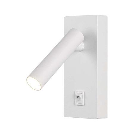Oprawa LED V-TAC 2W Kinkiet Hotel Łóżko Włącznik Biały VT-402 3000K 150lm