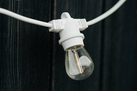 Girlanda świetlna ogrodowa 5m 10 opraw biała