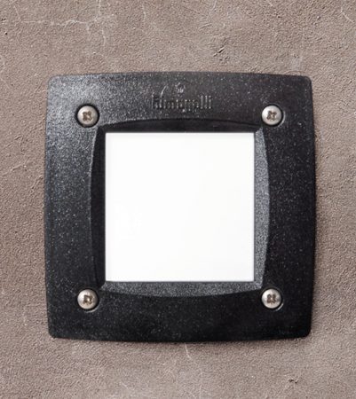 Oprawa elewacyjna ścienna LETI 100 SQUARE wpuszczana czarna Y LED GX53 3W 3000K