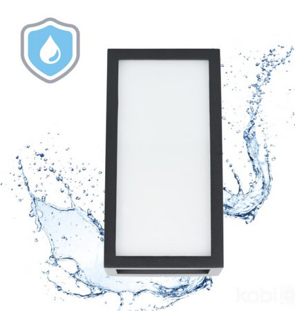 Kinkiet ogrodowy LED 10W oprawa elewacyjna Entara 4000K IP54 czarny