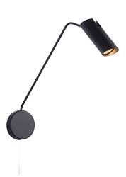 Light prestige Futuro 1 kinkiet czarny z wysięgnikiem LP-17001/1WL BK